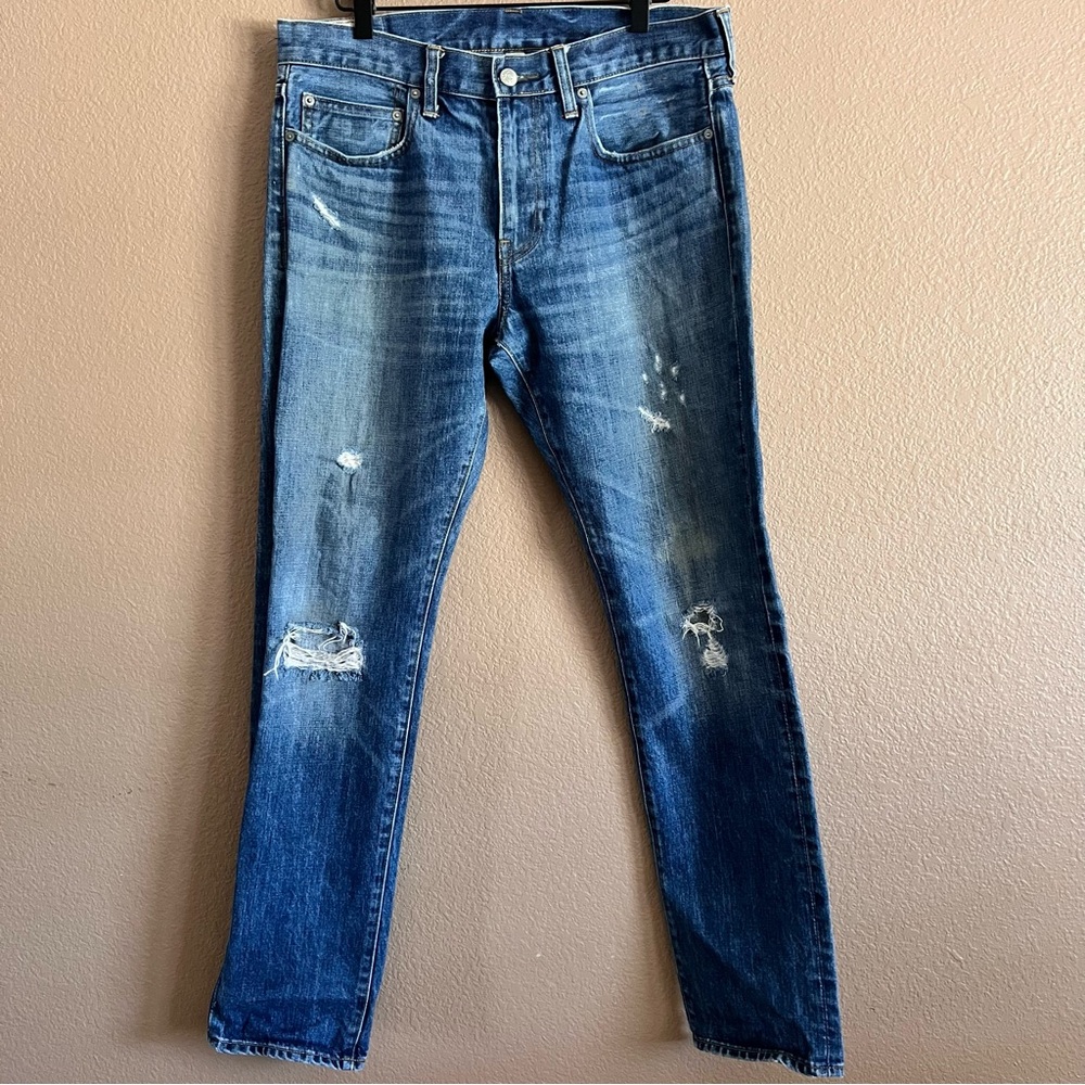 J. Crew 484 Slim Fit Distressed Jeans Size W33 L32